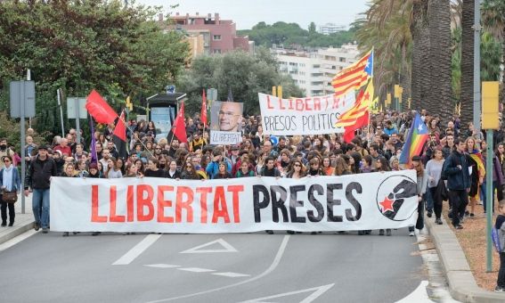 Image de la manifestació de la vaga general. Foto: R.Gallofré