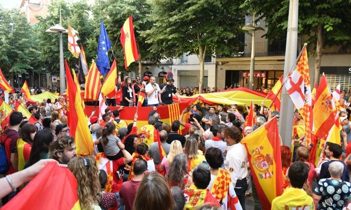 Manifestació espanyolista. Foto: R.Gallofré