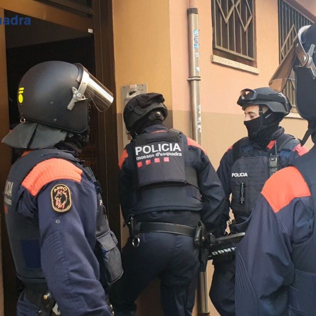 Operatiu dels Mossos d'Esquadra contra la màfia establerta a Mataró. Foto: Mossos