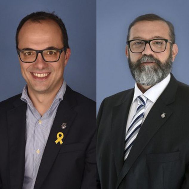 Els dos regidors de Junts per Mataró: Alfons Canela i Xavier Font