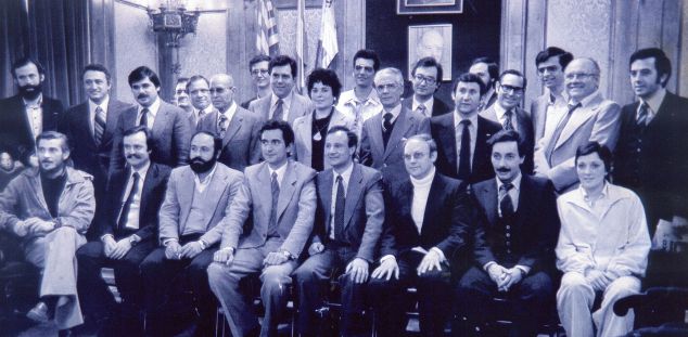 Els regidors del mandat 1979-1983 a Mataró. Foto: Alfons Quintana
