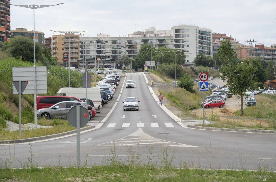 L'actual carretera d'Argentona serà el nucli central del nou sector del Sorrall. Foto: R. G. 