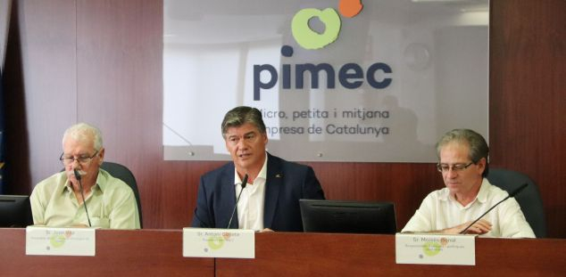 La roda de premsa de Pimec