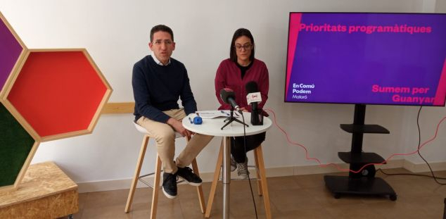 Sergi Morales i Sarai Martínez, presentant les prioritats del programa