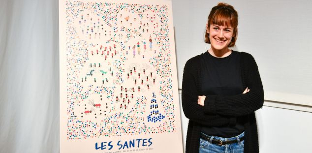 Presentació del cartell de Les Santes 2023 de Carla Aledo. Foto: R.Gallofré
