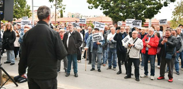 Manifestació al CAP de Cirera-Molins. Foto: R.Gallofré