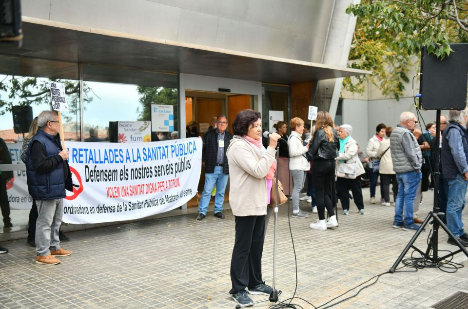 Manifestació al CAP de Cirera-Molins. Foto: R.Gallofré