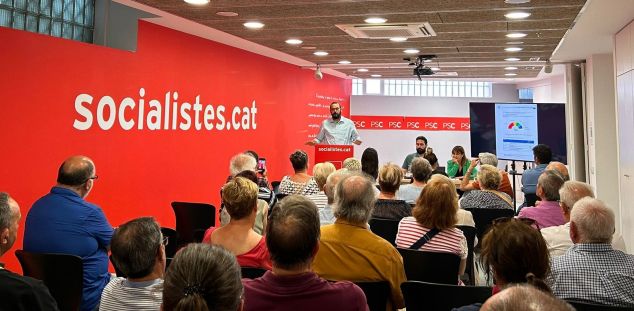 Un moment de l'assemblea del PSC de Mataró. Foto: Cedida