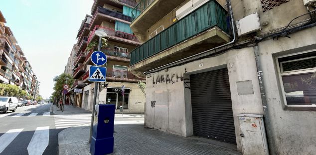 El local ocupat on s'ha produït l'apunyalament al barri de Rocafonda de Mataró. Foto: R. Gallofré