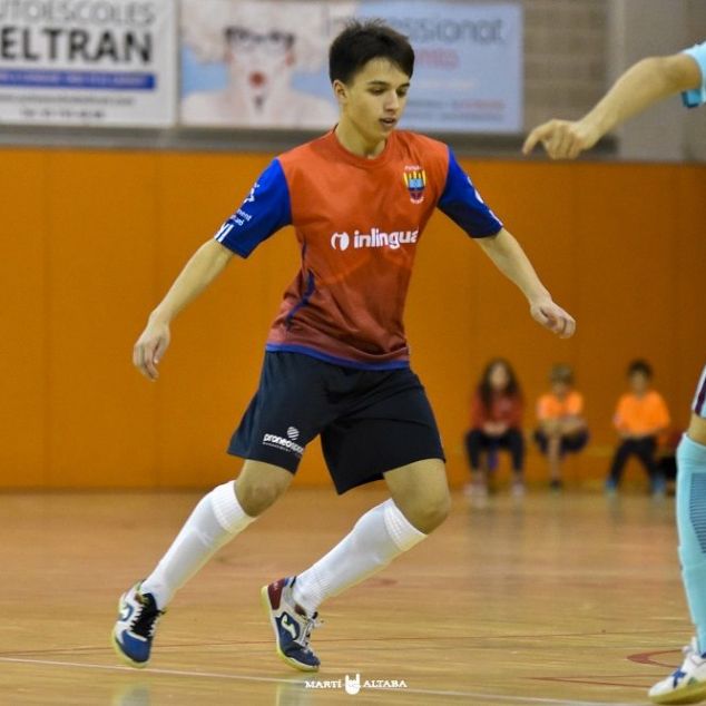 David Peña quan jugava al Futsal. Foto: CE Futsal Mataró.