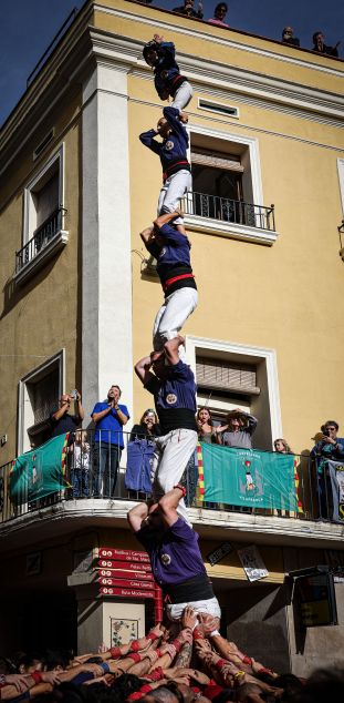 El pilar de 6 dels Capgrossos. Foto: Jordi Borràs/ACN