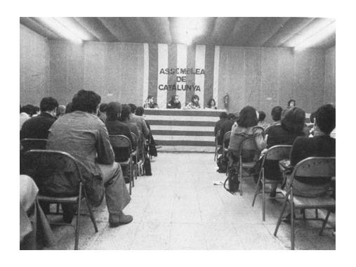 Reunió de constitució de l’Assemblea de Catalunya. Barcelona, 1971