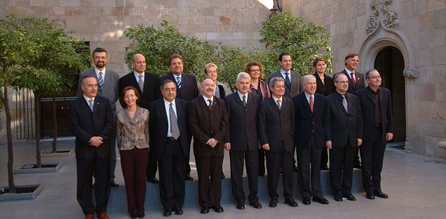 El primer govern d'esquerres presidit per Pasqual Maragall. Barcelona, 22 de desembre de 2003