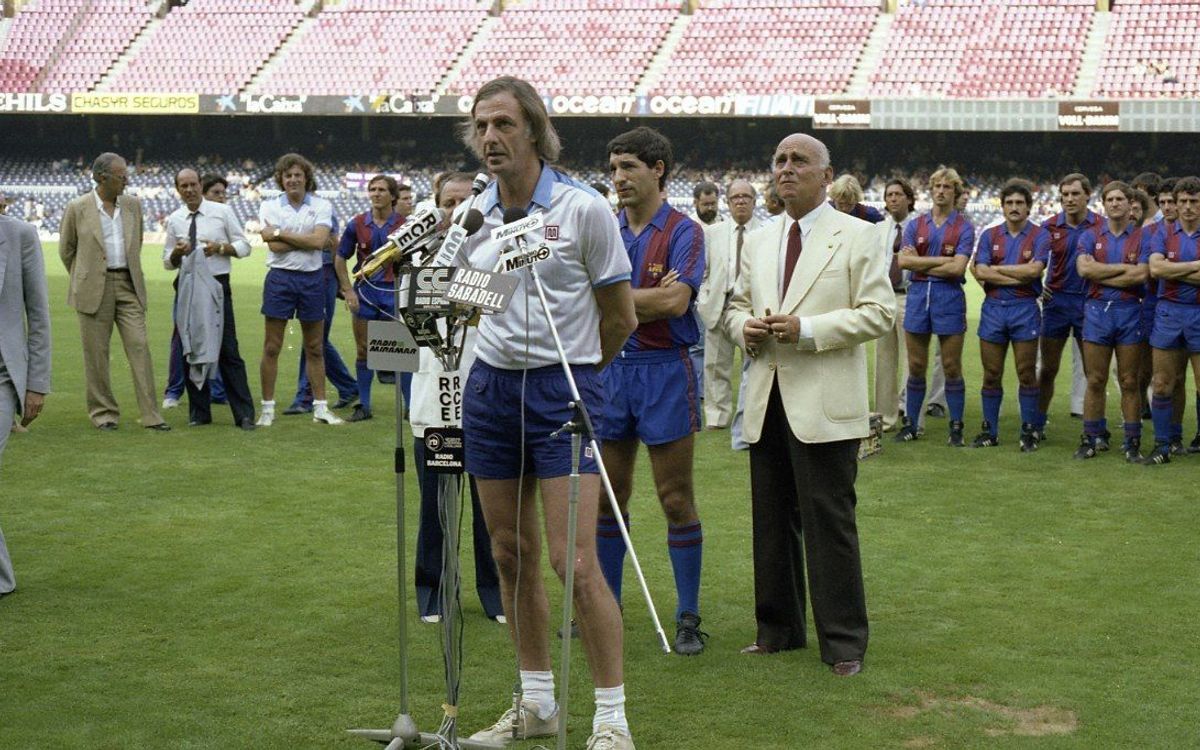 Presentacio Barça 1983 1984 amb Menotti