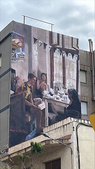 El mural-cartell de Les Santes 2024