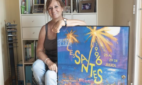 Marta Duran amb cartell